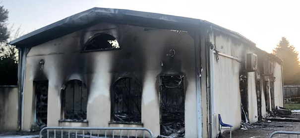 Brandanschlag auf Moschee in Jargeau (Frankreich) im Februar dieses Jahres